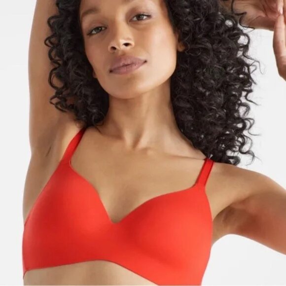 KNIX Wing Woman Contour Bra NWT Poppy Red Size 6+ - Picture 1 of 5